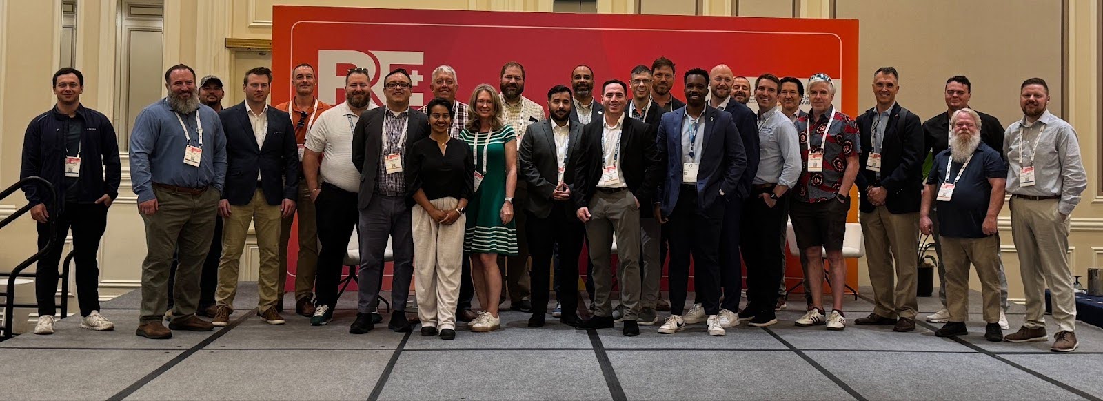 Veterans happy hour at RE+ conference